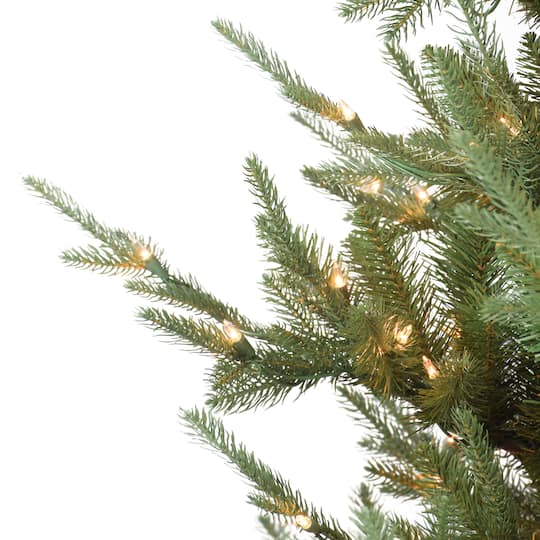 7.5ft. Pre-Lit Hillside Spruce Artificial Christmas Tree, Clear Lights